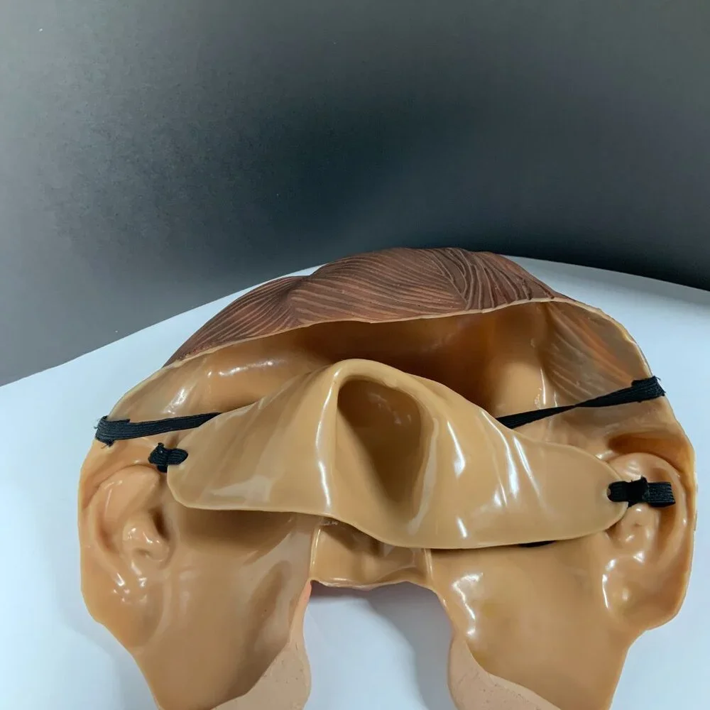 ONLY ONE- 2 Piece George H. W. Bush Halloween President Mask 1991 Masquerade